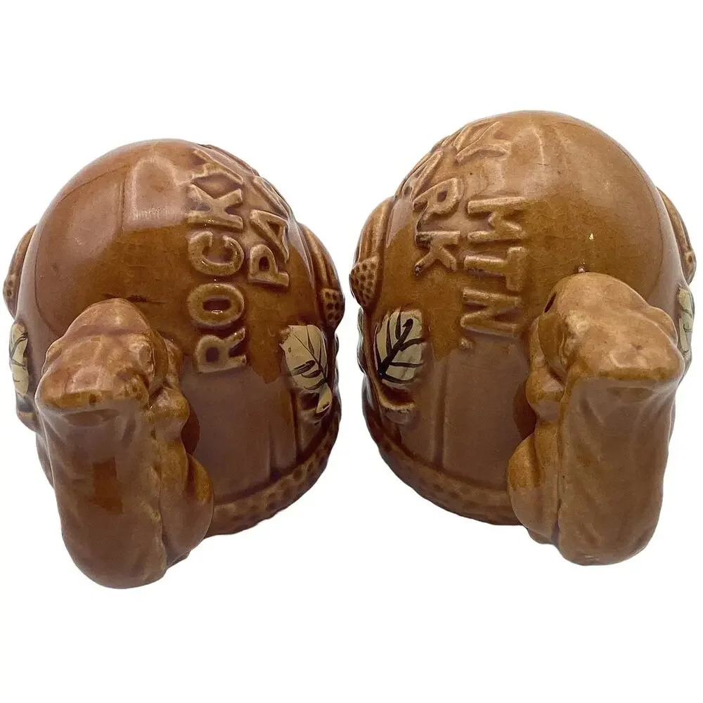 Vintage Salt & Pepper Shakers: Rocky Mountain SQUIRRELS and ACORNS Ceramic Set